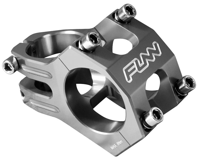 Funn Funnduro MTB Stem with 31.8mm Bar Clamp - The Ultimate Ultralight and Tough Alloy Bicycle Stem for Mountain Bike and BMX Bike, Length 35mm stem (Gray) - Image 1